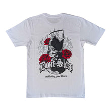 Load image into Gallery viewer, OUTRANK TEE WHITE/RED/BLACK DON'T SLEEP
