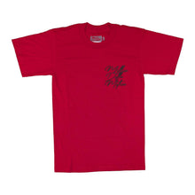 Load image into Gallery viewer, MDM TEE RED/BLACK GET UP WE AINT RICH YET
