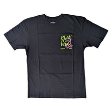 Load image into Gallery viewer, OUTRANK TEE BLACK/LIME/PINK PLAY TO WIN
