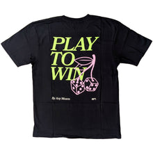Load image into Gallery viewer, OUTRANK TEE BLACK/LIME/PINK PLAY TO WIN
