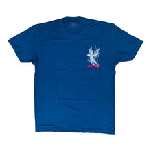 Load image into Gallery viewer, OUTRANK TEE BLUE/RED/WHITE WE DO NOT MISS
