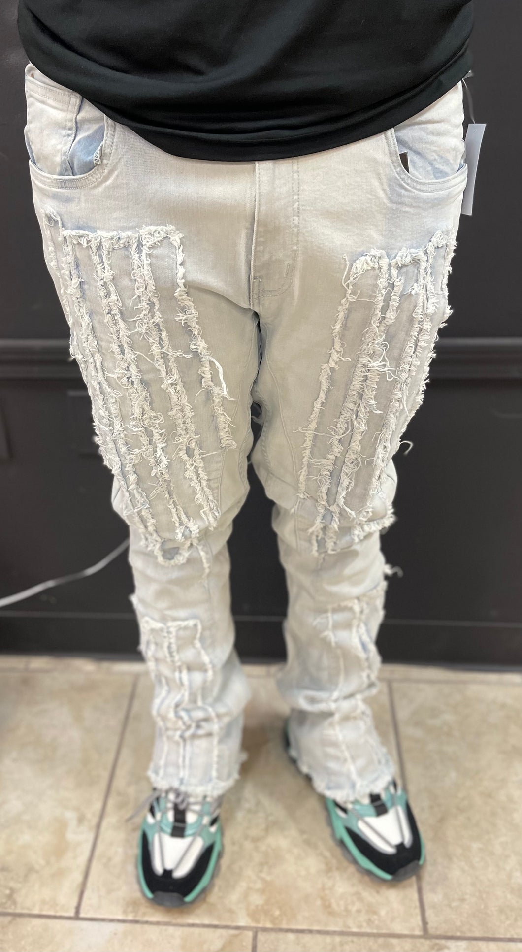 ICE BLUE STACKED JEANS