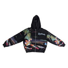 Load image into Gallery viewer, "DANGER" ZIP UP SYNH_6 BLACK
