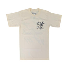 Load image into Gallery viewer, MDM TEE- GET UP WE AINT RICH YET - CREAM/BLACK
