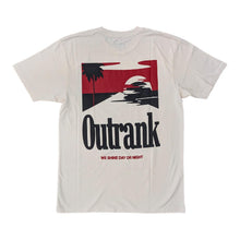 Load image into Gallery viewer, OUTRANK TEE WE SHINE DAY OR NIGHT BEIGE/RED/BLACK
